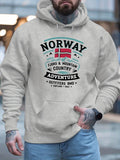2026 New Style Fashion Men's Printed Autumn/Winter Hooded Parka - Outdoor Leisure Soft and Comfortable Long-Sleeved Sport Coat