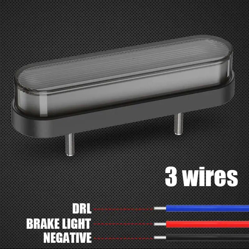 Motorcycle Taillight LED Turn Signal Lights Rear Brake Indicator 34 Leds For Scooter Pickup Truck Quad Bike Tail Clearance Lamp