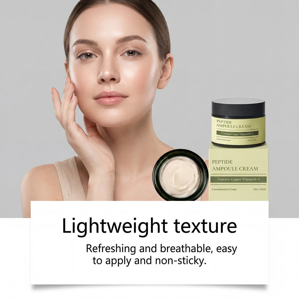 Peptide Ampoule Cream Anti Wrinkle Reduction Firm Skin Elasticity Enhancement Strengthening Skin Barrier Repair Peptide Cream