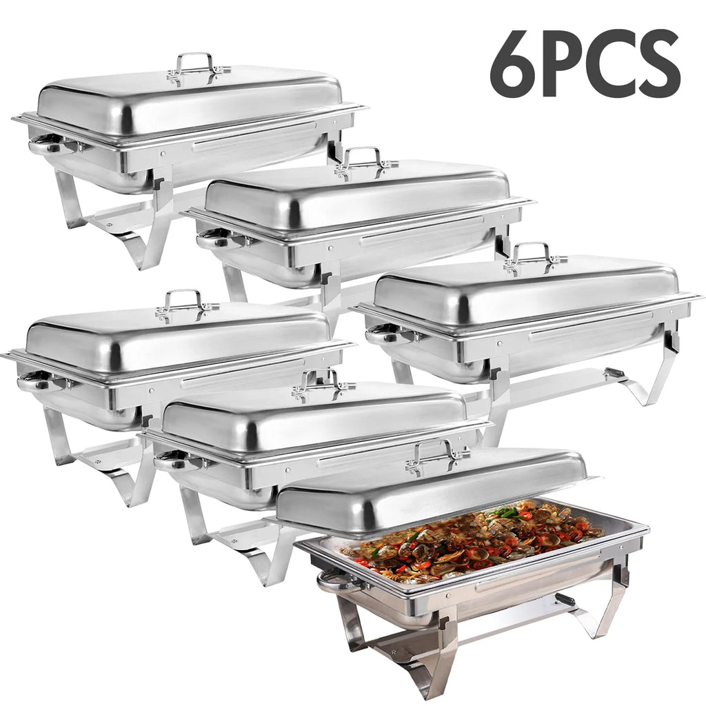 Chafing Dish Buffet Set Stainless Steel 316 Restaurant Catering with Lids Holders Food Warmer Server for Party Banque Weddings