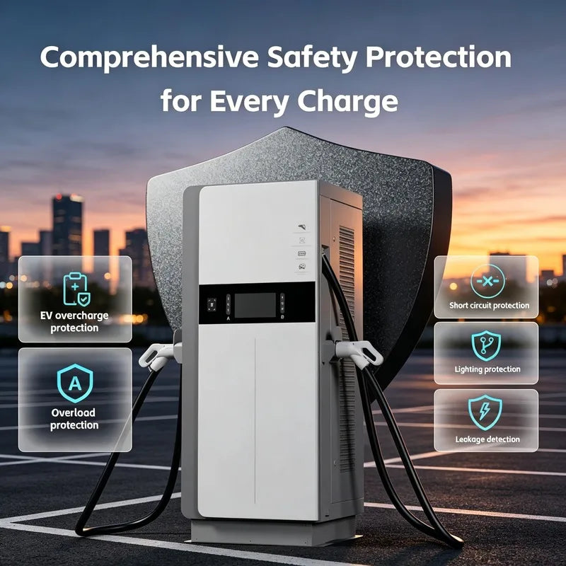 120kW 240kW Customized DC EV Charger OCPP Level 3 Commercial Floor Mounted Charging Station