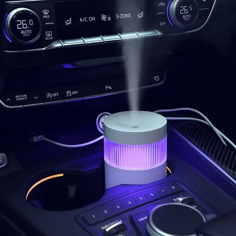 Mini 300ml Portable Air Humidifier USB Desktop Indoor Mute Air Atomization Humidifier Mist Maker Lights for Car Home Bedroom