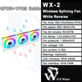 ICE Whale WX-2 Wire-Splicing PC Case Cooling Fan ARGB Mirror Cycle Light Effect 600-1800RPM PWM Water Cooling 360mm Cooler Fan