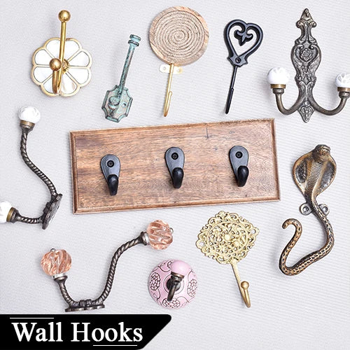High Quality Blue Floral Ceramic Tiles Hooks Wholesale Handmade Decorative Wall Coat Hook Bulk Supplier Factory Price Wholesale