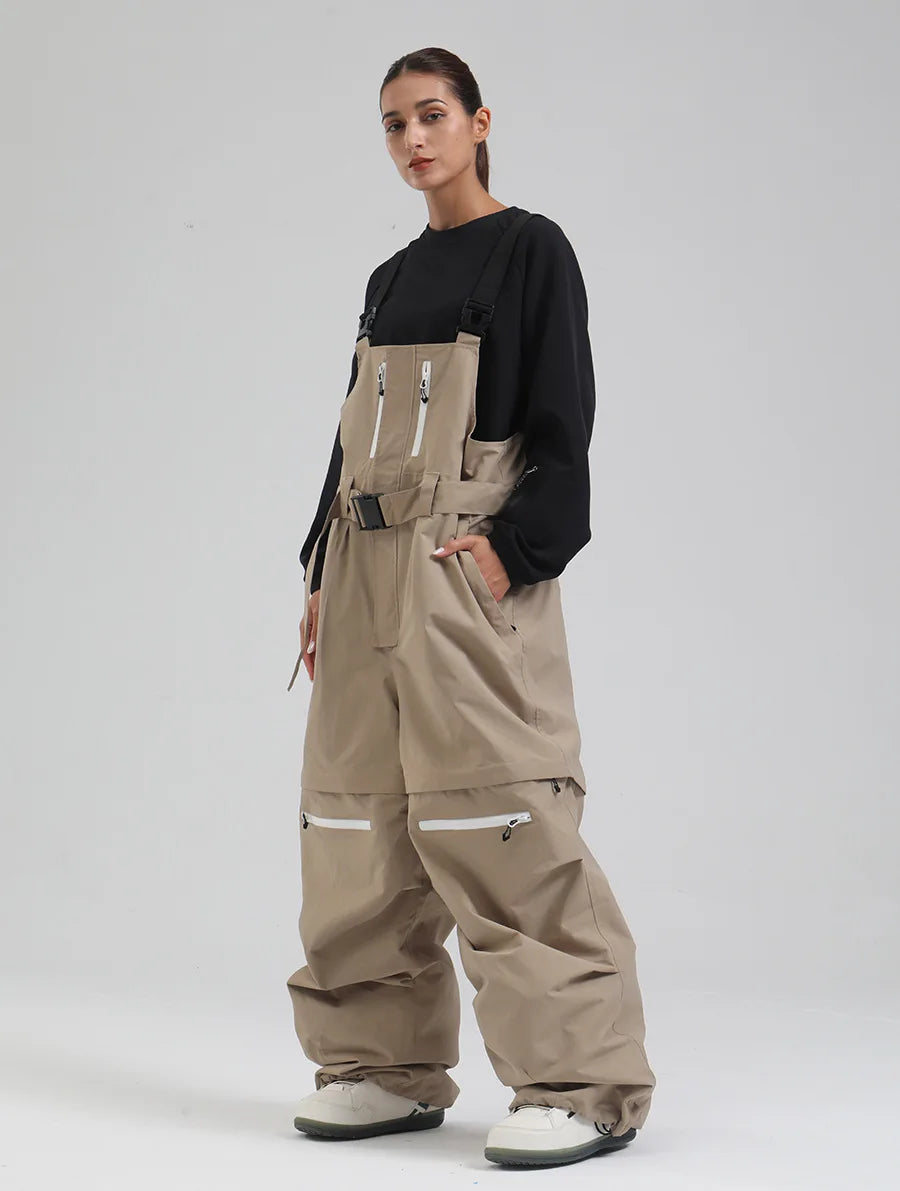 GSOU New Hip-hop Couple Snow Cargo Pants Woman Snowboard Clothing Loose Skiing Pants Man Alpine Sport Windproof Warm Trousers