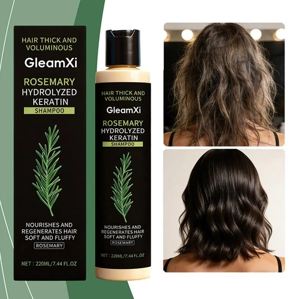 220ml Rosemary Hair Growth Shampoo Organic Rosemary Oil for Hair Growth, Natural Anti Loss Thickening Shampoo for Thinning Hair