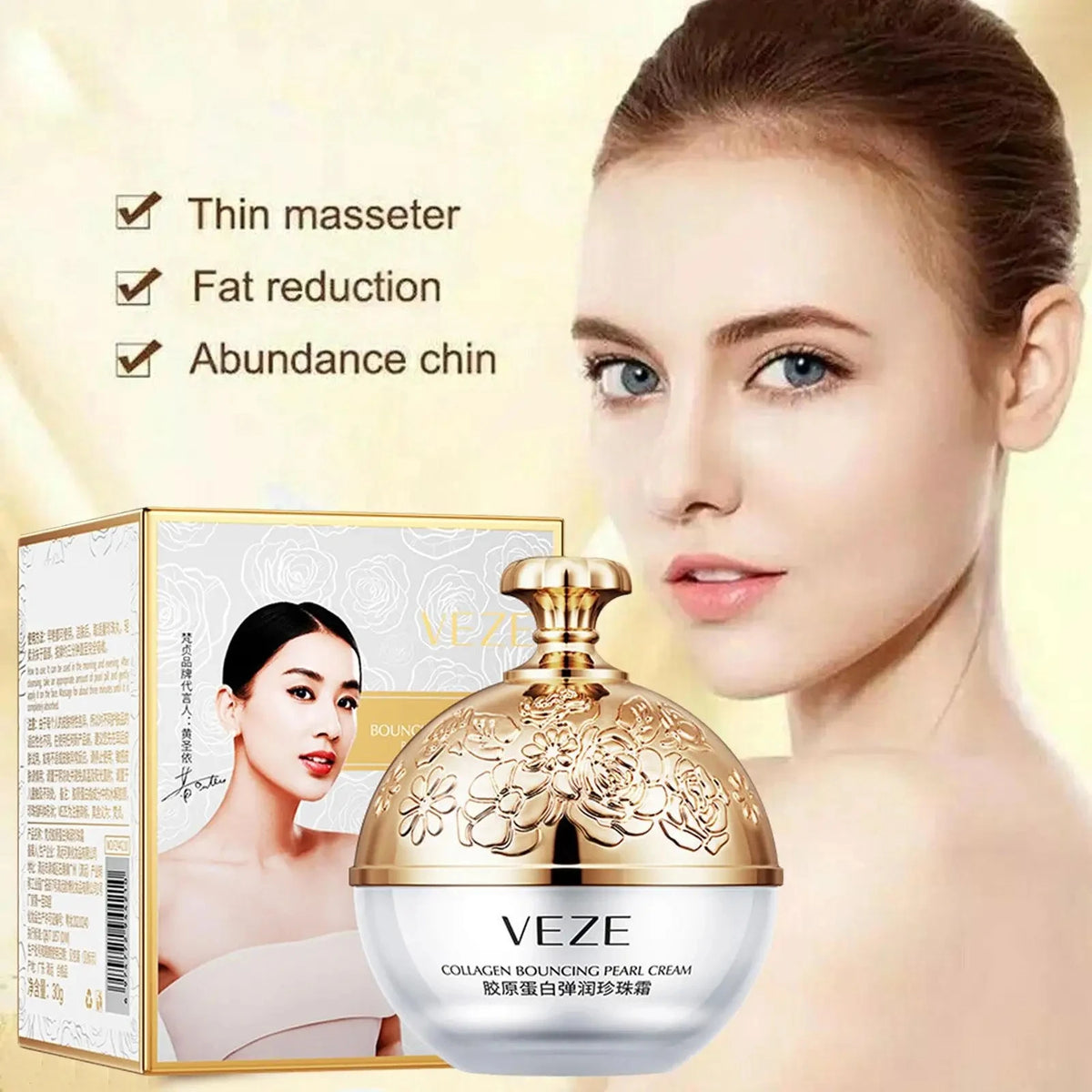 Collagen Pearl Cream Anti Aging Whitening Moisturizing Anti-drying Brighten Lifting firming Anti Wrinkle Face Cream Skin Care