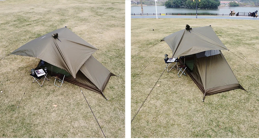Airy 1 Mesh Tent Trekking Pole Tent Lightweight Solo Tent Camping Tarp Tent Hiking backpacking Single One Person Tent Shelter