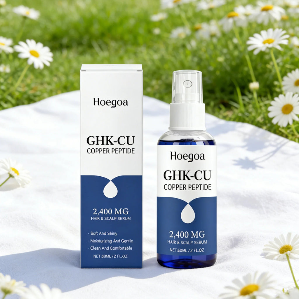 Hoegoa Ghk-Cu Copper Peptide Hair Serum Deep Nourishment Gloss Repair Strengthens Roots Conditions Scalp Lightweight Scalp Serum