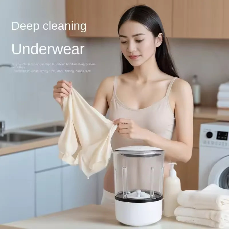 2L Mini Washing Machine Automatic Portable Turbo Led Washing Cup Portable Washing Machine is Suitable For Underwear Underwear