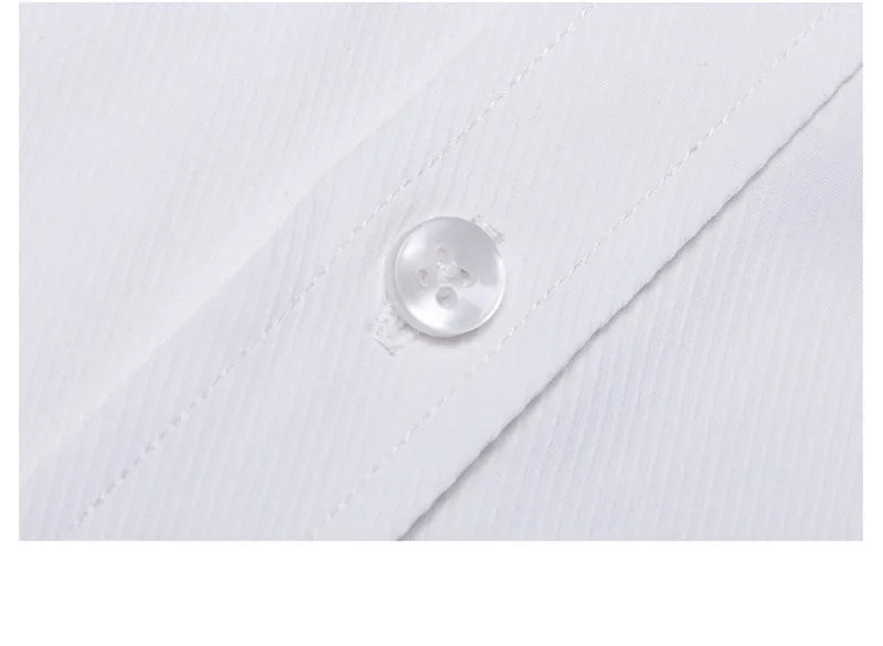Plus Size 11XL 10XL Men's Business Shirt Casual Short Sleeve Summer Versatile Black-White Twill Plain Basic Social Formal 155KG