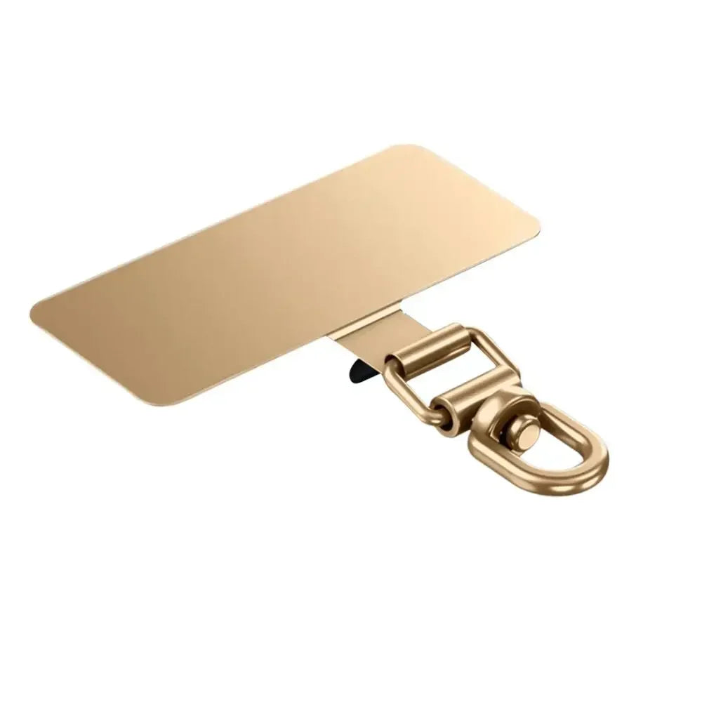 Ultra-thin Phone Lanyard Clip Patch 360° Rotatable Stainless Steel Phone Case Hanging Rope Anti-fall Snap Strap Case Clip