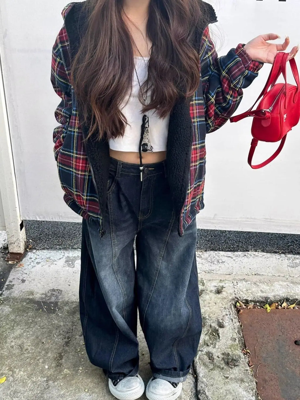 Stylish Chic Elegant Embroidered Patchwork Jeans Women Vintage Washed Draping Denim Straight Loose Fit Slimming Versatile Pants