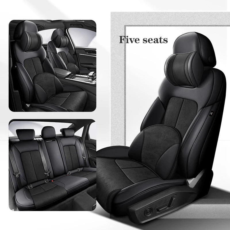 Custom Car Seat Cover 100% For Audi TT MK2 Q7 4L Q5 A7 A6 C7 Avant Auto Accsesories Interior 360 ° Surround Protector