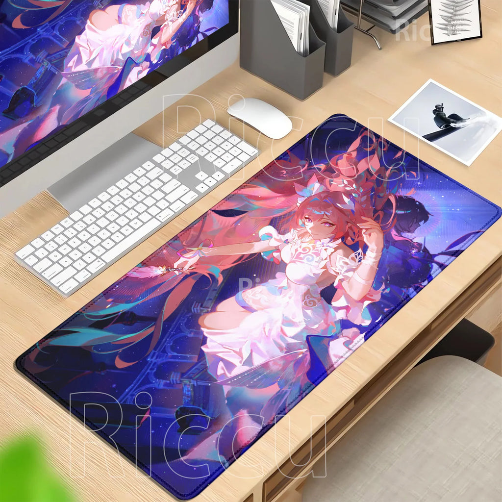 Mouse Pad Honkai Star Rail Cyrene HD printing Pretty Gaming Lock Edge Large Rubber Anime kawaii Mousepad Laptop offices Desk Mat