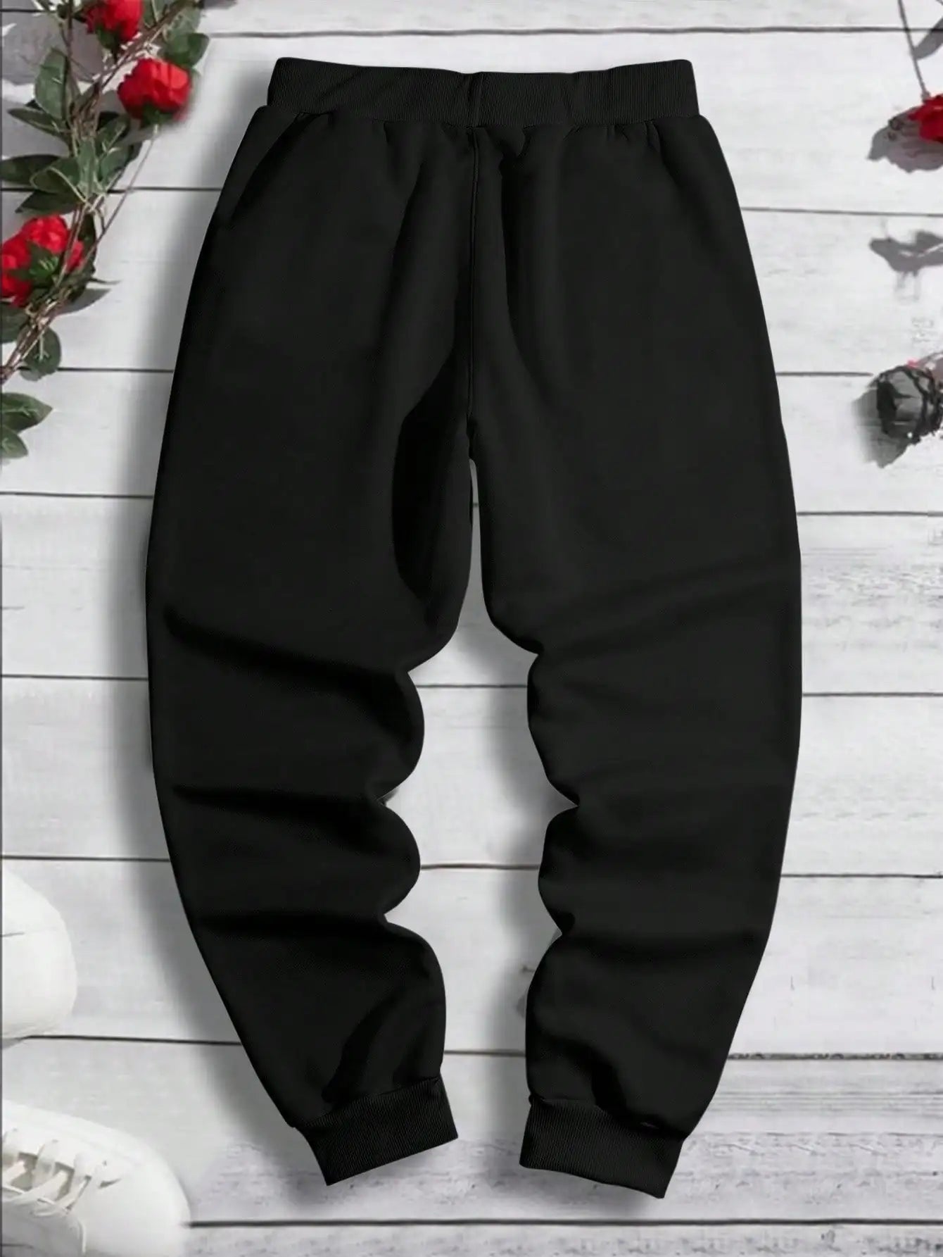 Fashion Dragon Print Harajuku Versatile Solid Color Daily Outdoor Running Fitness Breathable Casual Comfortable Men Sports Pants