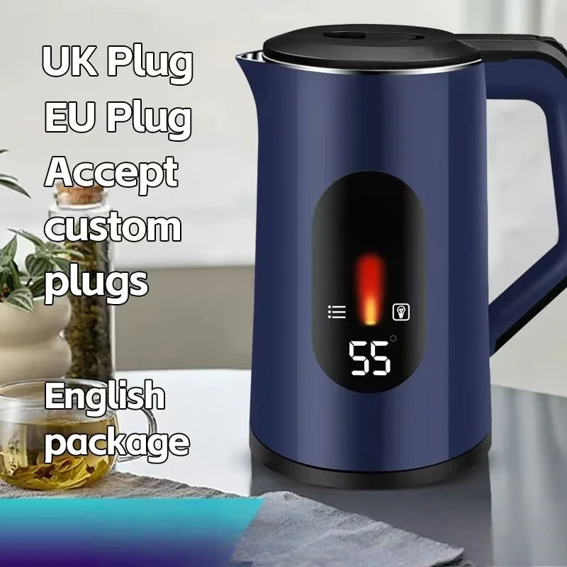 Best-Selling Custom Electronic Home Electric Kettle Factory Wholesale Automatic Power-Off Feature for Household Use