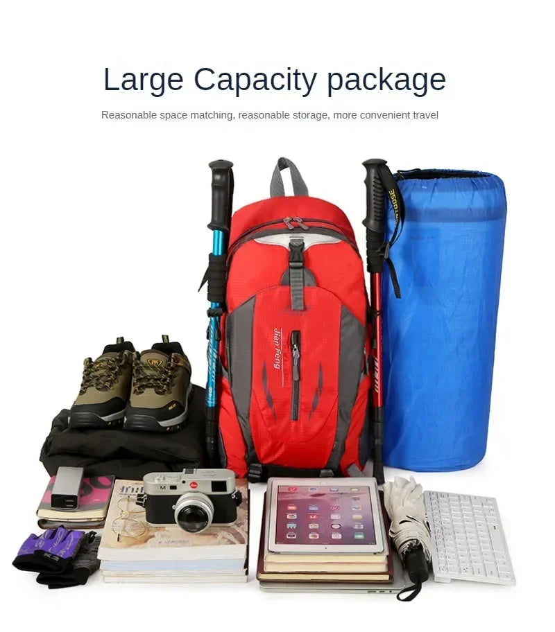 Quality Nylon Waterproof Travel Backpacks Men Climbing Travel Bags Hiking Backpack Outdoor Sport School Bag Men Backpack Women