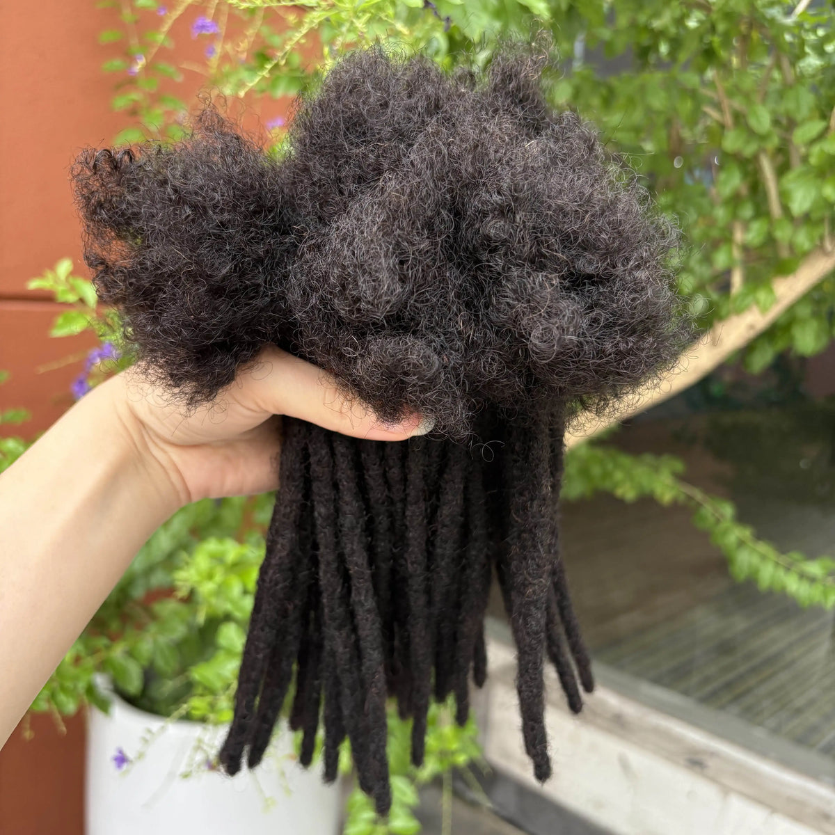 6-20inch 0.6cm Regular Loc Extension Human Hair 50 Strands Full Handmade 100% Human Hair Loc Dreadlock Extension for Men Women