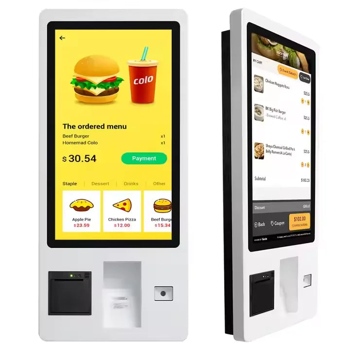 21.5 Inch Capacitive Touch Screen LCD Self-Service Ordering Machine For McDonald's/KFC Payment Order Kiosk For Restaurants