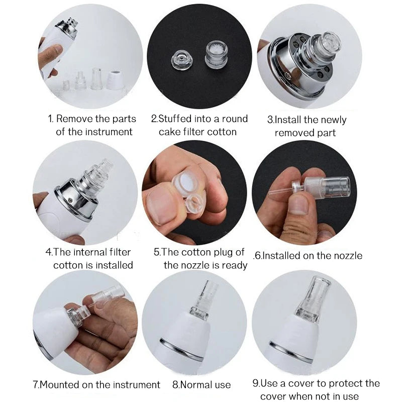 Dermabrasion Exfoliating Blackhead Acne Pore Remove Facial Skin Care Beauty Machine Rechargeable Face Diamond Pen Home Beauty
