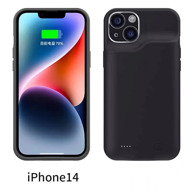 For iphone 14 Pro Max Battery Case For iphone 12 11 Pro Max Smart Power Bank Charger Cover for iPhone XS Max XR 7 8 Plus SE2 SE3