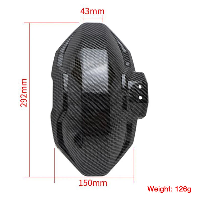 Hot！Motorcycle Fenders Carbon Fiber Textured Fenders Electric Vehicle Fenders Universal Carbon Fiber