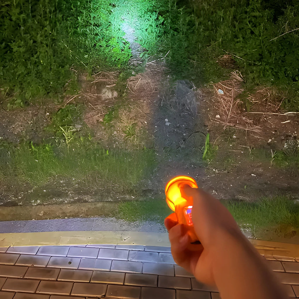 Outdoor Lighting Plastic Flashlight Indoor Lighting, LED Small Flashlight, 2-level Fixed Focus Mini Flashlight (without Battery)