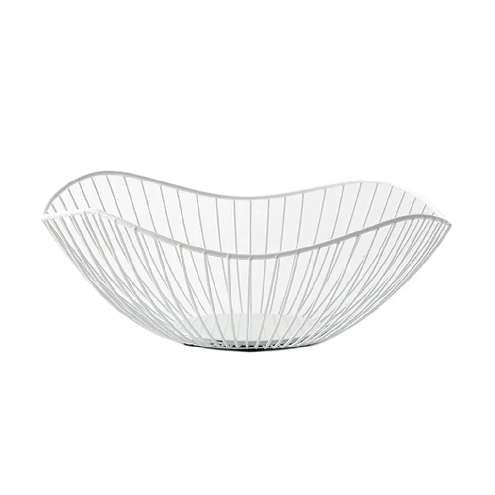Metal Fruit Baskets Exquisite Appearance Sturdy And Durable Multifunctional Large Capacity Open Wire gold Straight large
