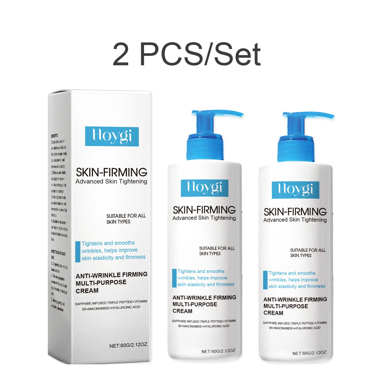 Hoygi Skin Firming Essence Lotion Body Cream Copper Peptide Niacinamide Hydrating Brightening Anti Wrinkle Face Body 60g