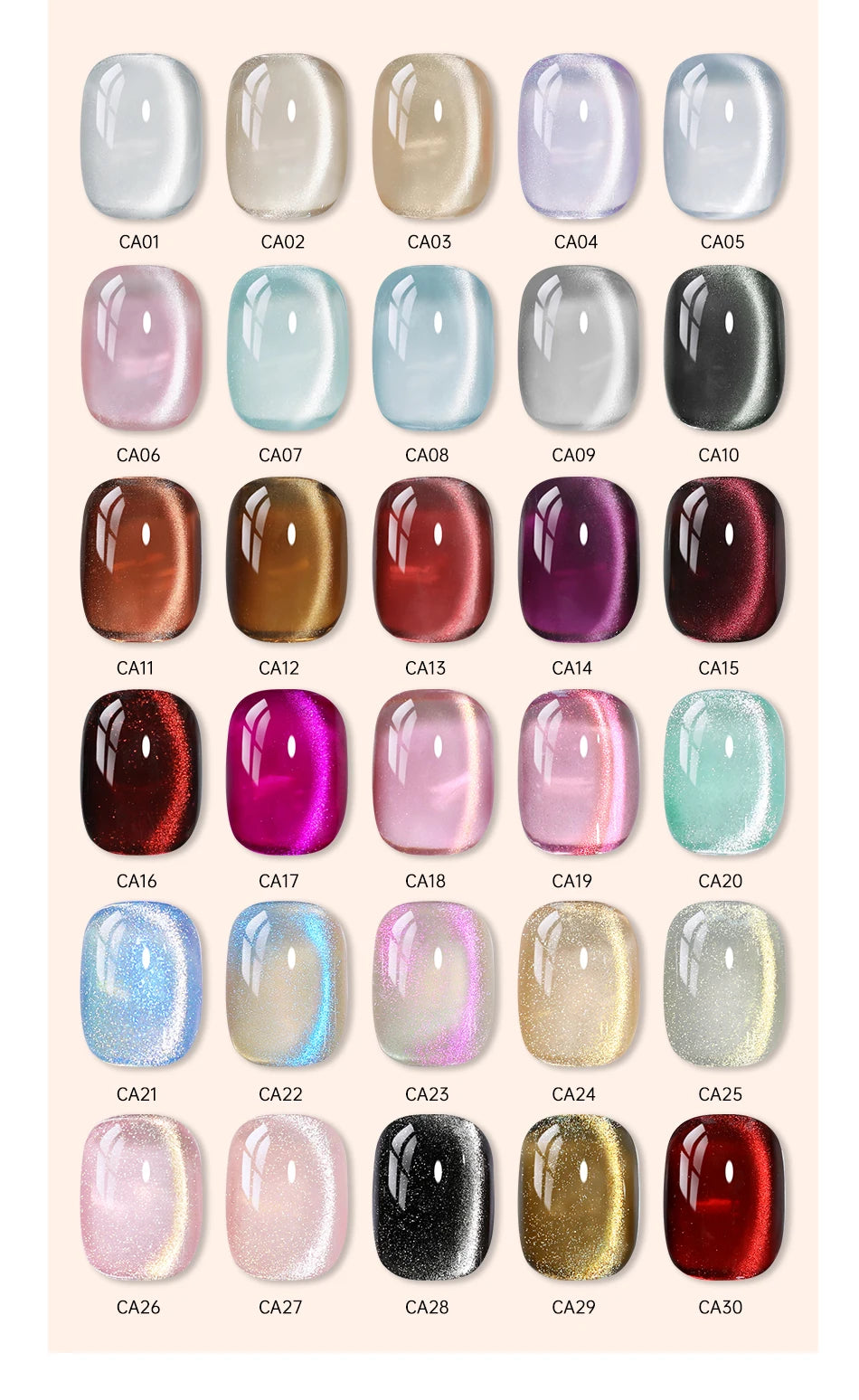 UR SUGAR 15ml Cat Magnetic Gel Jelly Glass Full Coverage Varnis Magnetic Gel Soak Off UV LED Gel Autumn Winter Xmas Manicure
