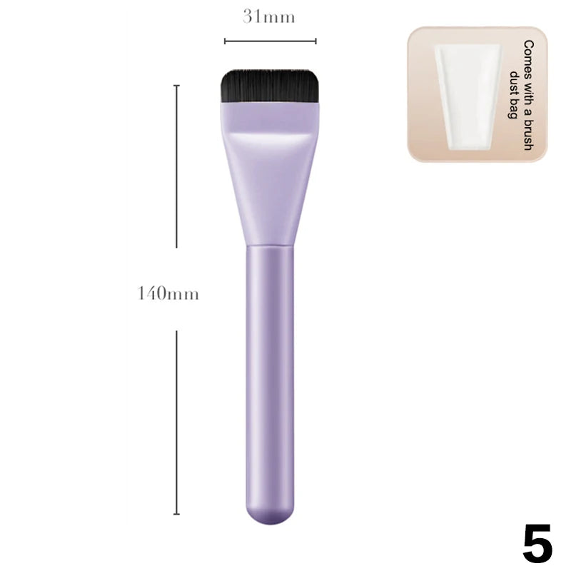 Ultra Thin Foundation Brush Lightweight Face Contour Brush Flat Contour Brush Blending Foundation Cream Makeup Brushes Beauty