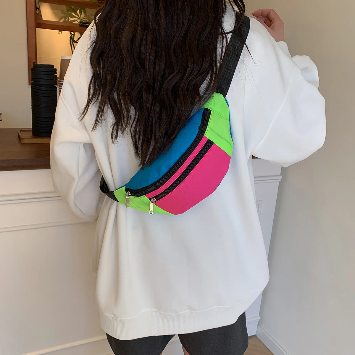 Waist Bag Running Belt Bum Bags Sport Cycling Womens Fanny Pack Wallet Pouch Portable Phone Gym Jogging Cross-Body Pocket