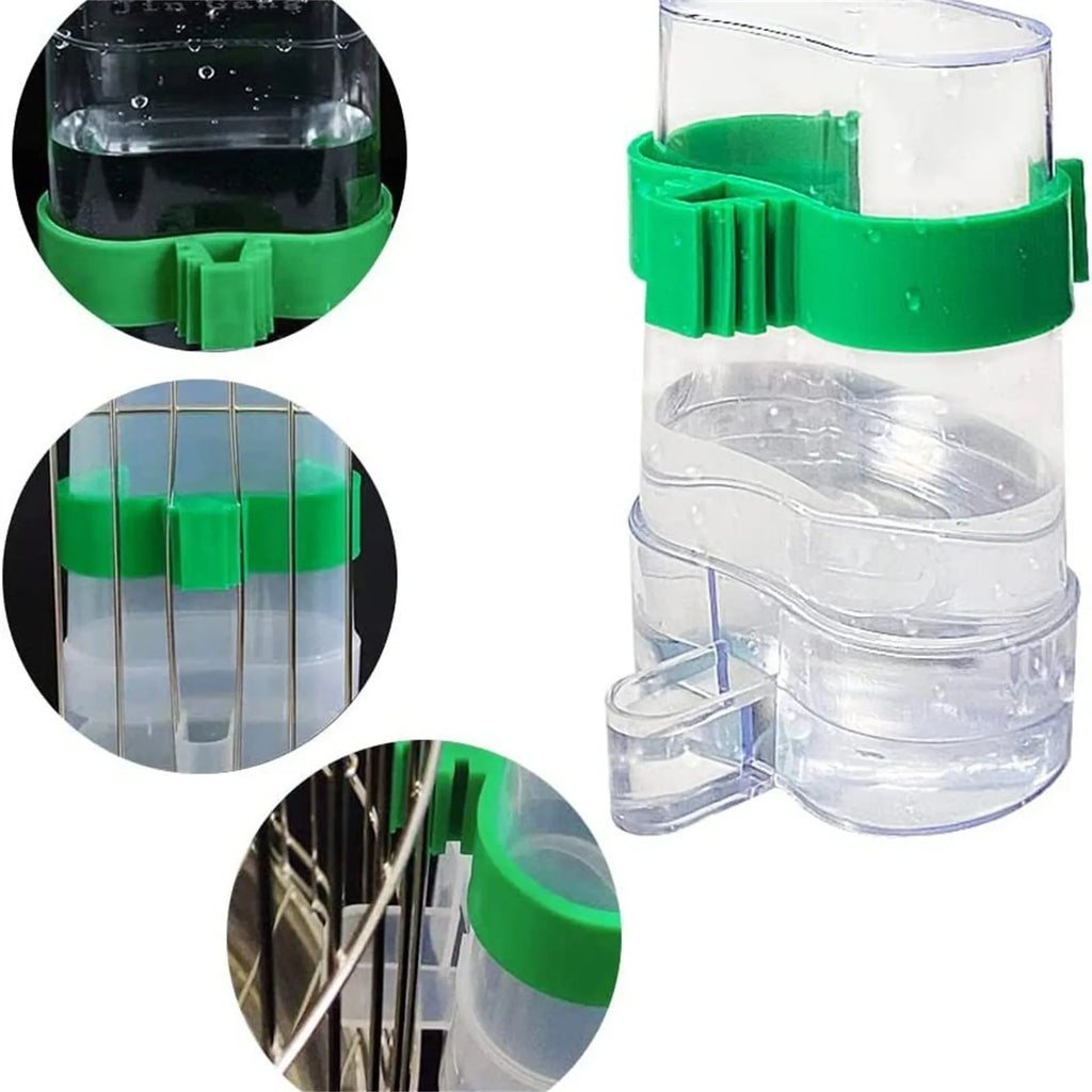 Bird Water Drinker Feeder Container Automatic Pet Feeder Birdcage Hanging Bowl Water Bottle Parrot Drinking Water Food Dispenser