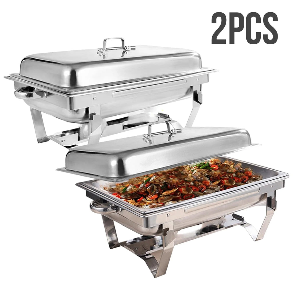 Chafing Dish Buffet Set Stainless Steel 316 Restaurant Catering with Lids Holders Food Warmer Server for Party Banque Weddings