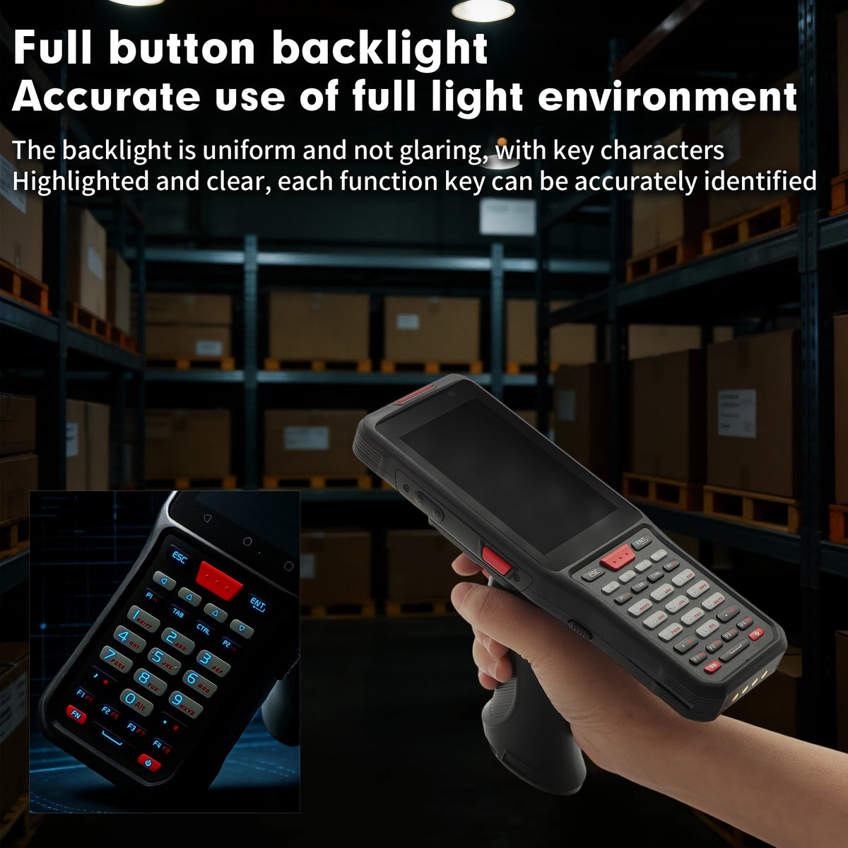 Android 14 Handheld PDA Scanner Device Terminal Handheld Data Acquisition Processor Optional Multiple Distance Scanning Modules