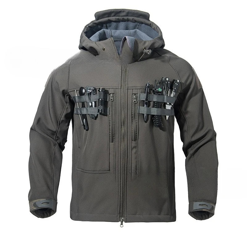 Jumper for Men, Jacket for Men, Soft-shell Jacket, Warm and Insulated, Waterproof, with A Strong Aggressive Style.