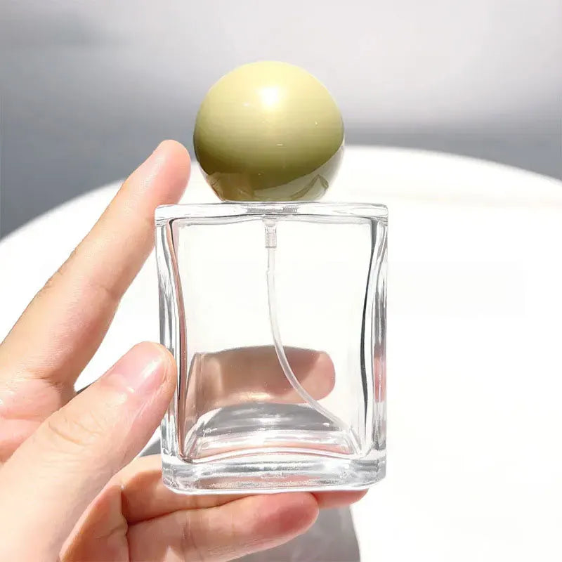 30/50/100ml Refillable Clear Glass Perfume Spray Bottles Fine Mist Atomizer with Sealed Cap Empty Fragrance Cosmetic Container