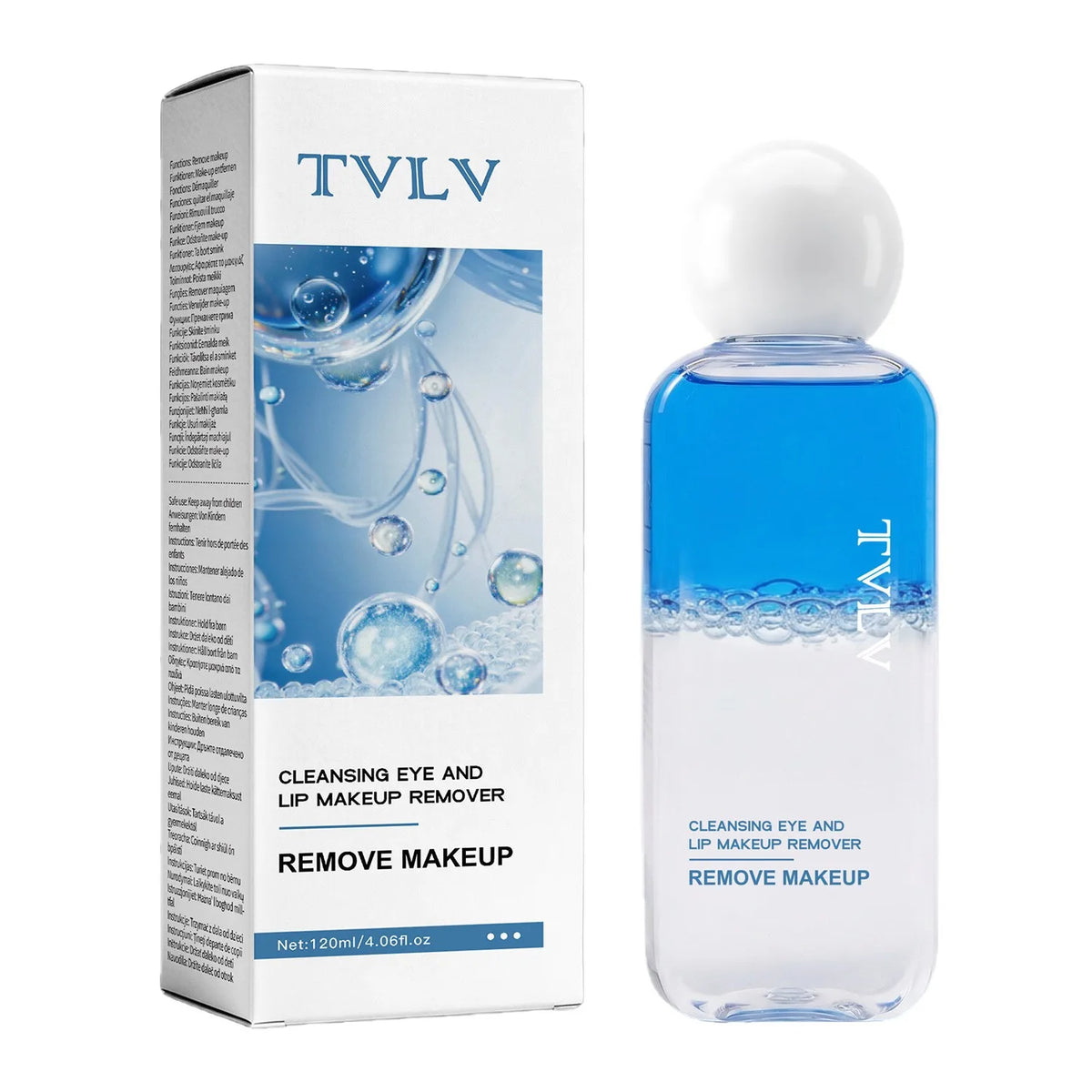 TVLV Gentle Makeup Remover, Refreshing and Gentle in Its Removal, Without Causing Tension, Effectively Cleansing The Makeup.