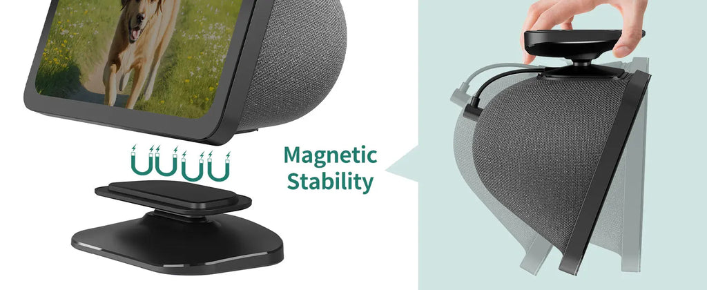 LINGYOU Charging Stand for Echo Show 8 3rd Gen - Adjustable Holder with Charging Ports (USB-C/A) for Charge Cellphones &  Earbud