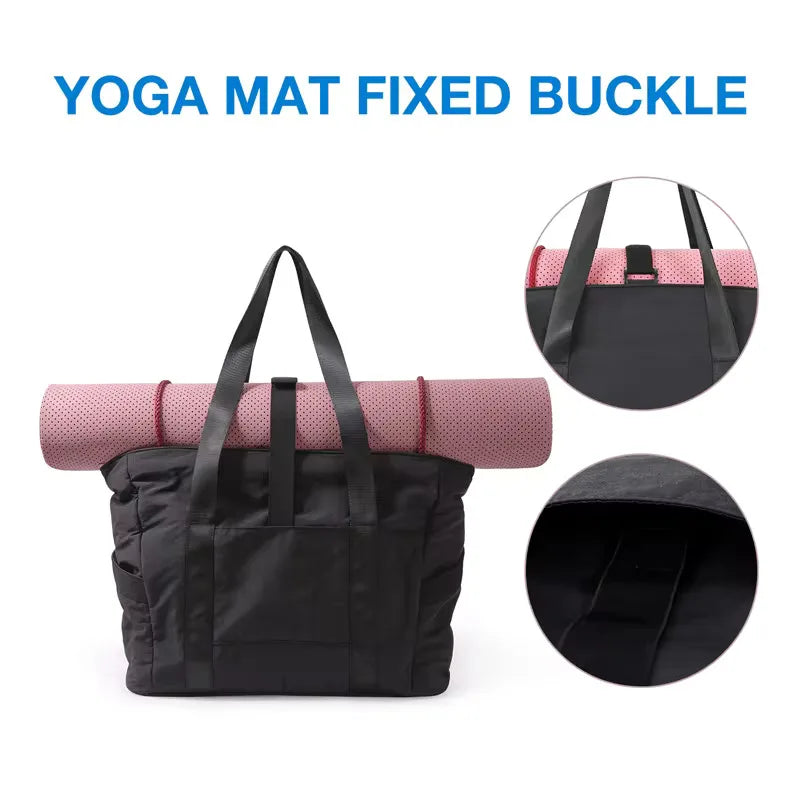 Women Tote Bag Waterproof Travel Duffel Bag Lightweight Shoulder Weekender Overnight Bag for Gyms Weekend Getaway