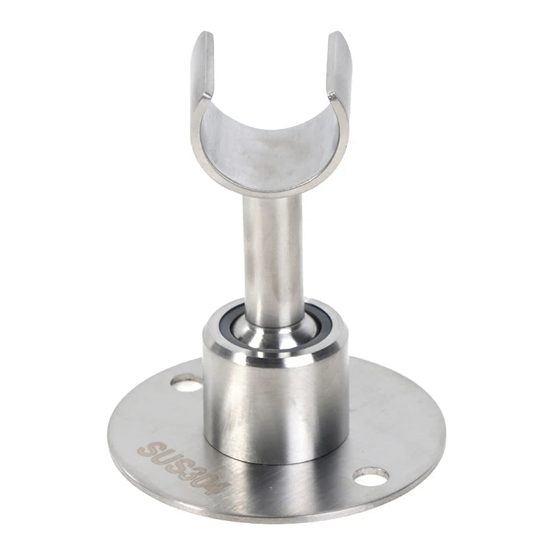 Stainless Steel Bathroom Easy Install Shower Head Holder Hotel With Screws Durable Heavy Duty Wall Mounted Home Adjustable Angle