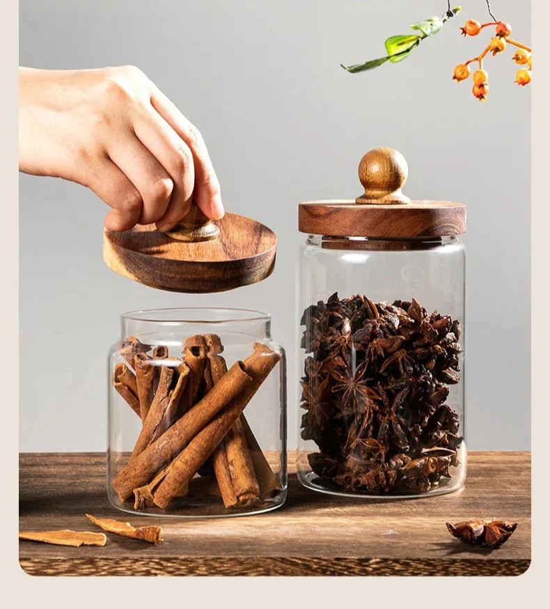 Sugar Coffee Tea Containers Airtight Food Containers Hermetic Pots for Food Container for Cereals Glass Jar With Lid Storage