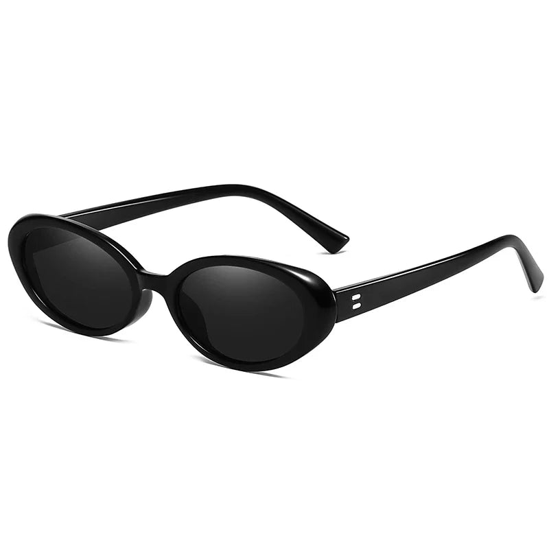 Vintage Oval Sunglasses Women Luxury Brand Designer Small Oval Sun Glasses Retro Men Rivets Sun Glasses Oculus
