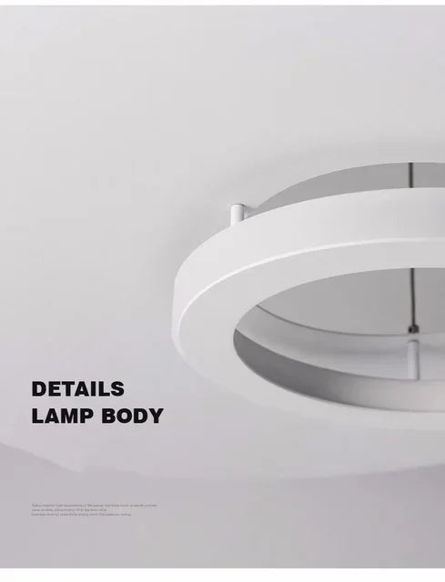 Modern Simple Black White LED creative chandelier Lighting,Suspension Home Decor Indoor Nordic Fixtures for Living Room Aisle