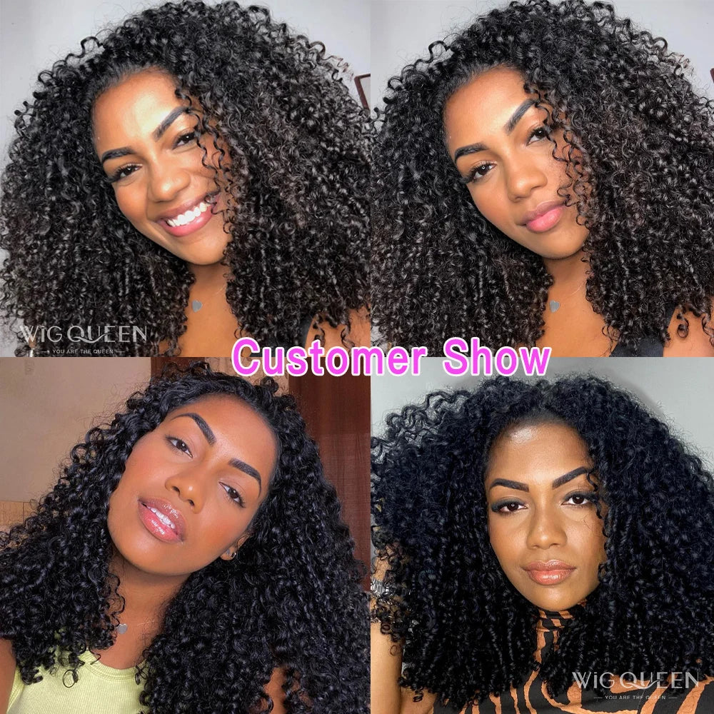 Pre Looped Feather Crochet Human Hair Kinky Curly For Black Women Pre Separated Knotless Burmese Curly Hair For Braiding