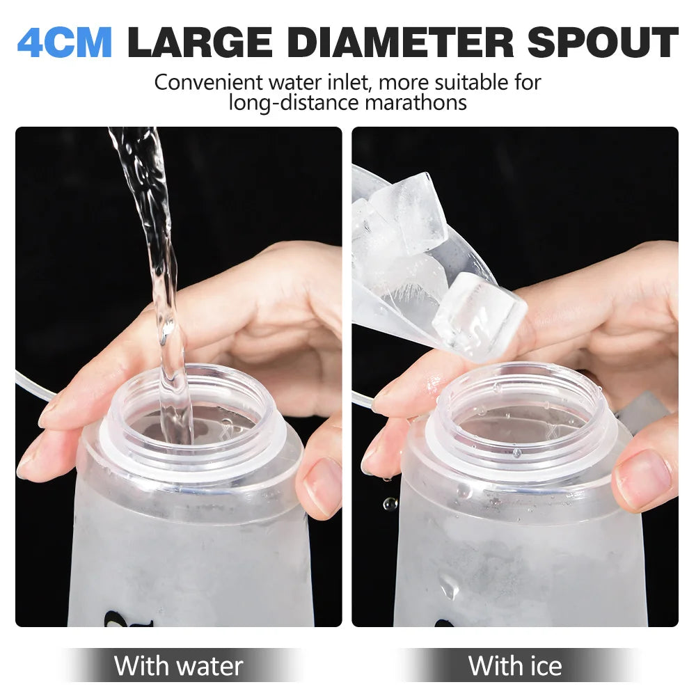 NEWBOLER Sports Water Bottles BPA-Free Collapsible Soft Flask Running Camping Hiking Hydro Flask Soft Water Bottle for Hydration
