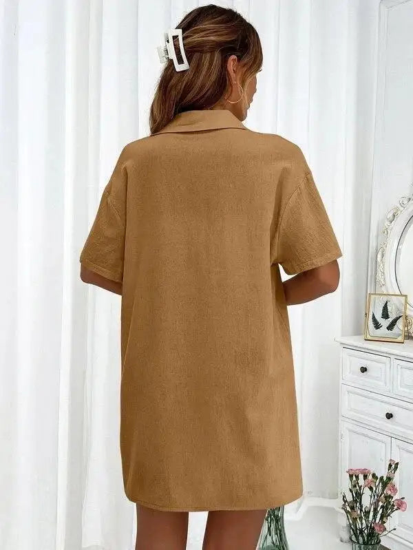 Solid Color Single Breasted Top Casual Loose Short Pants Sets Women Summer Women's 2 Pieces Suit Full Set Female Outfit Clothes