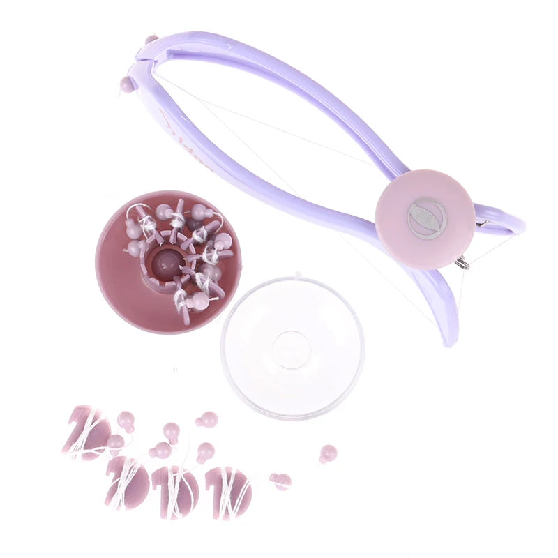 Women Hair Removal Epilator Mini Facial Hair Remover Spring Threading Face Defeatherer for Cheeks Eyebrow DIY Makeup Beauty Tool