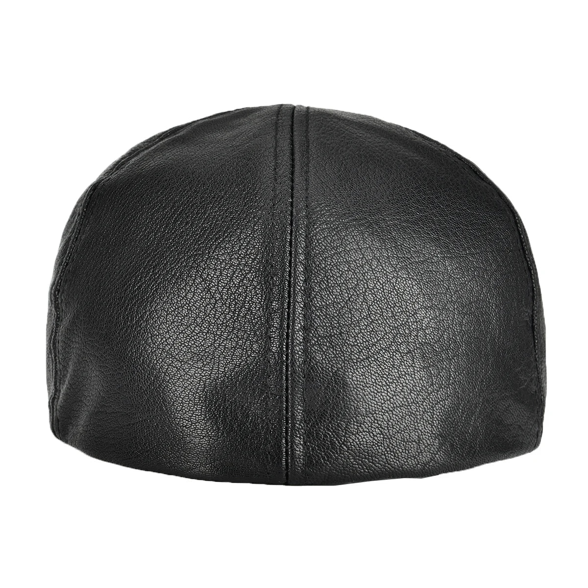 VOBOOM Leather Flat Cap Men Fall Winter Cabbies Hat Brown Black Ivy Caps Soft Smooth Textured Golf Hats 154